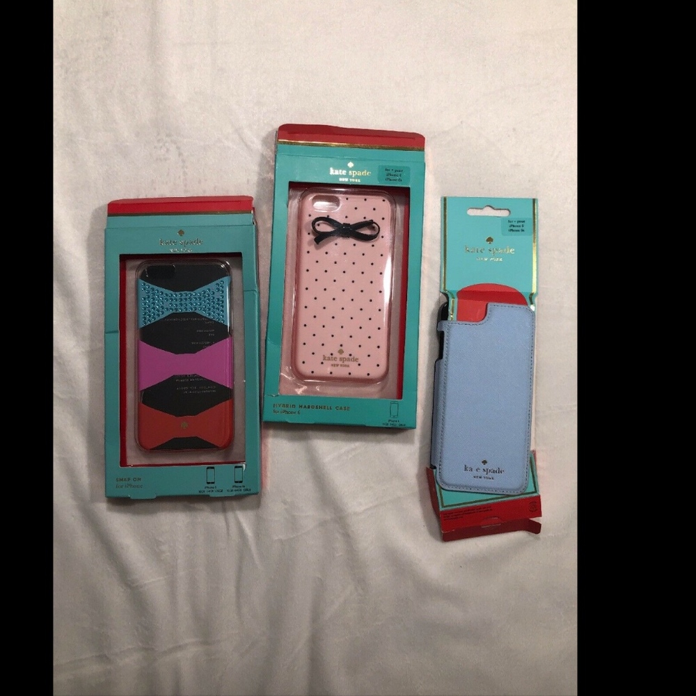NEW/USED Lot of 3 iPhone 6 Kate Spade Cases